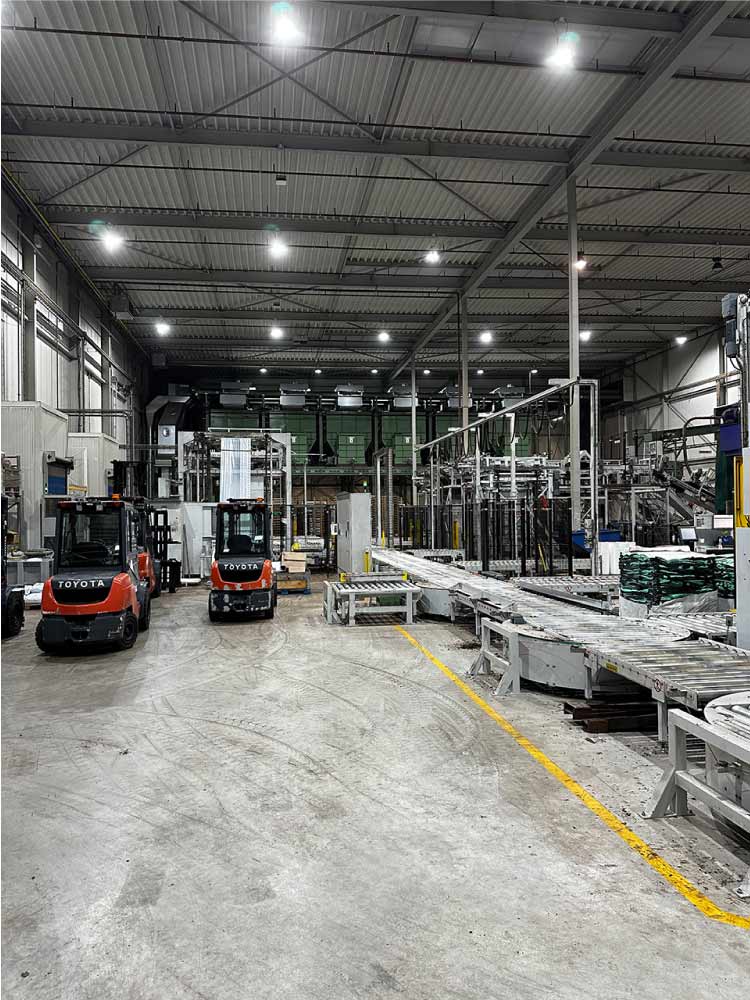 LED verlichting in werkplaats